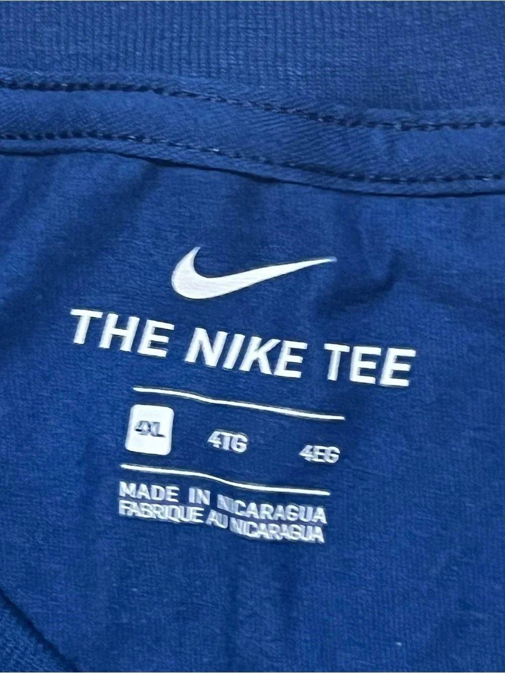Nike Mens The Nike Tee Long Sleeve Performance Top - Blue